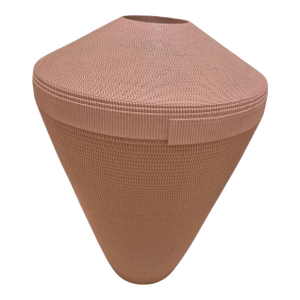 Post-Modern Corrugated Paper Vase by Flute Chicago, Designed by Gregory Van Pe