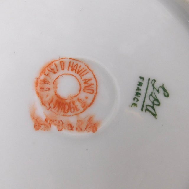 1900 - 1909 1900s Ch Field Gda Haviland Limoges Ramekin Dish and Underplate For Sale - Image 5 of 5