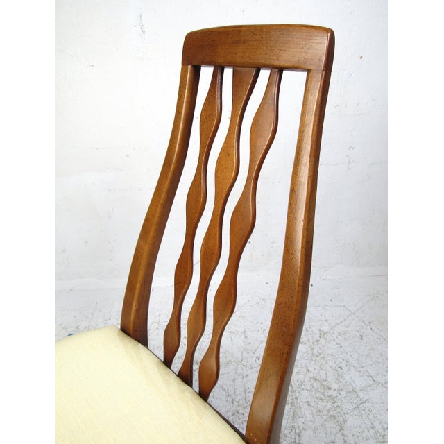 Wood Mid 20th Century Dining Chairs by American of Martinsville- 6 Pieces For Sale - Image 7 of 12