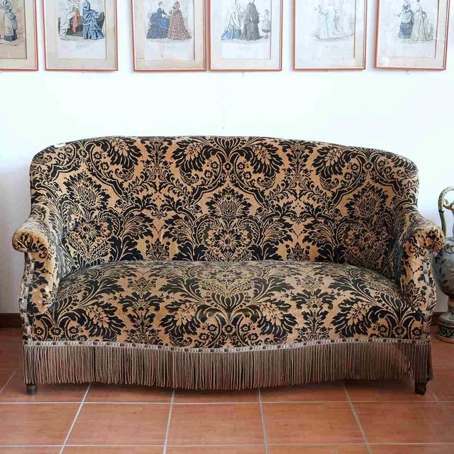 Vintage Fringed Sofa, 1960s For Sale - Image 6 of 6