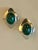 1980s Navajo Selina Jake Malachite Sterling Modernist Earrings - Set of 2 For Sale - Image 6 of 8