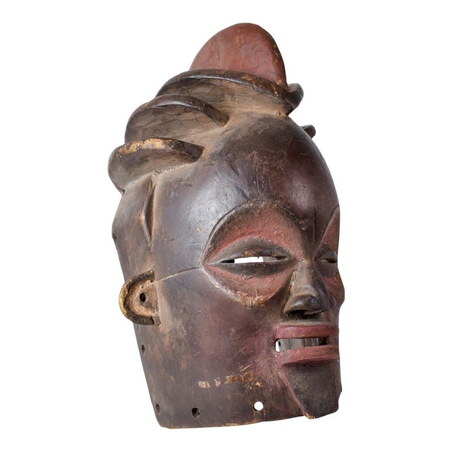 Early 20th Century Suku Female Mask For Sale