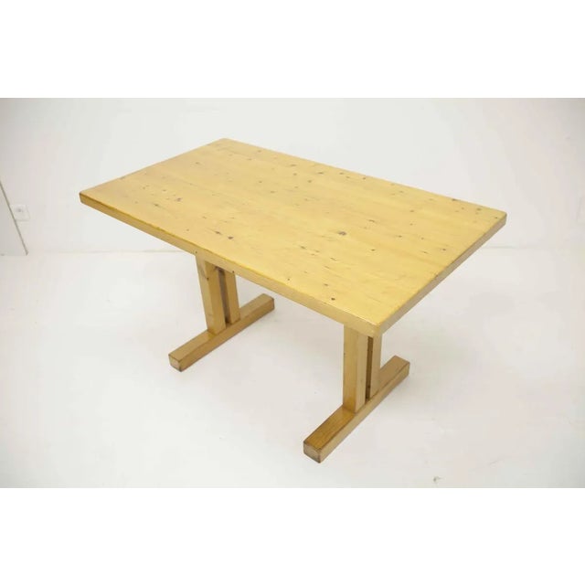 Wood Les Arcs Dining Table by Charlotte Perriand, 1960s For Sale - Image 7 of 9