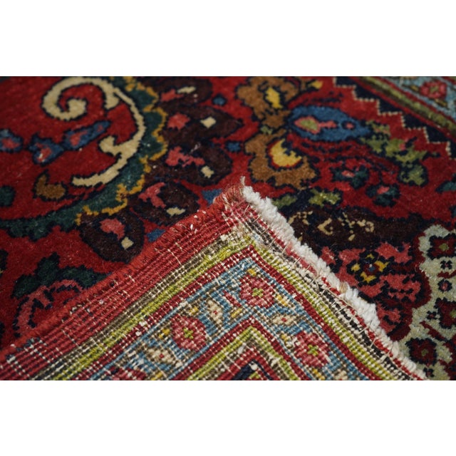 Antique Halvai Bijar Rug 4'7'' X 7'0'' For Sale - Image 11 of 12