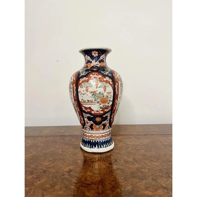 Japanese Imari Shaped Vase, 1900s For Sale - Image 6 of 8