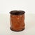 Mid-Century Modern Italian Leather Decorative Wastepaper Basket from Nova Tecno, 1950s For Sale - Image 12 of 13