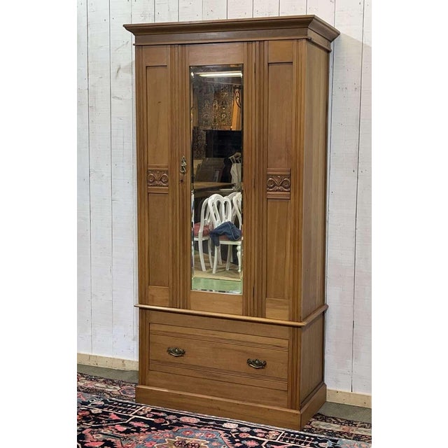 English Walnut Wardrobe, Early 20th Century For Sale - Image 5 of 18
