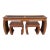 Thomasville Ming Style Mahogany Table and Stools - 3 Piece Set For Sale