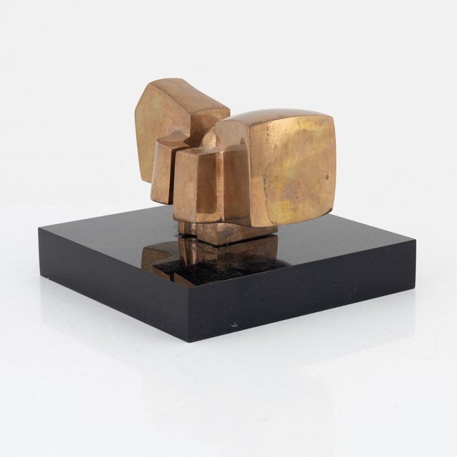 Brutalist José Luis Sanchez, Abstract Sculpture, 1970s, Bronze For Sale - Image 3 of 7