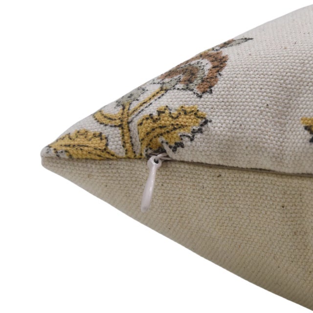 Art Deco Fabdivine Handmade Block Printed Cushion Cover 26x26 Inch Duck Canvas-Traffic Light For Sale - Image 3 of 4