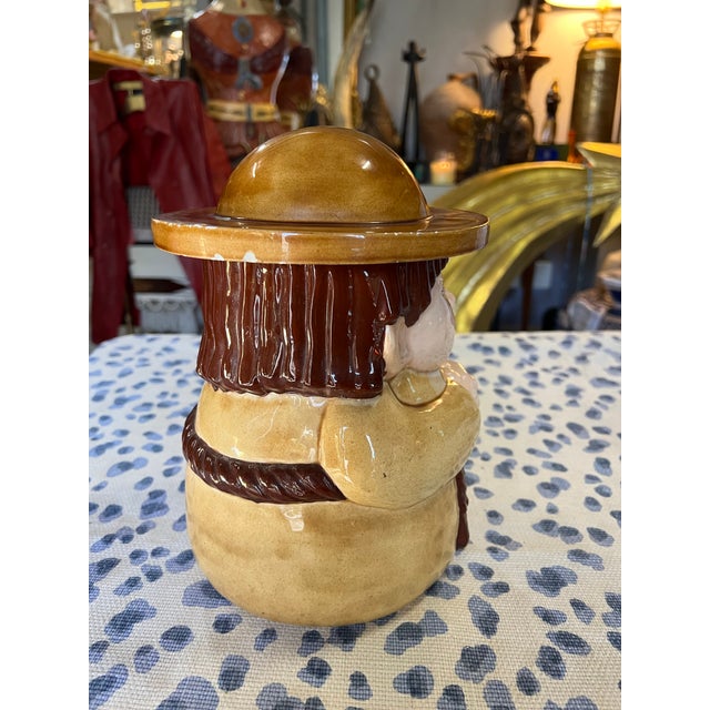 1970s 1970s Monk Figure Ceramic Cookie Jar For Sale - Image 5 of 12
