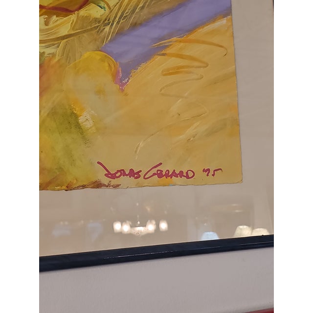 1990s Jonas Gerard's Original Painting For Sale - Image 5 of 5