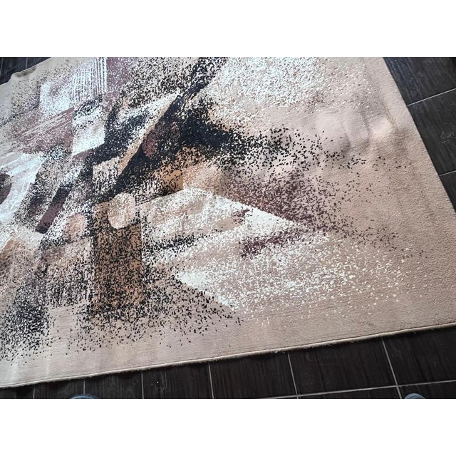 Mid-Century Abstract Rug, Czechoslovakia, 1980s For Sale - Image 3 of 8