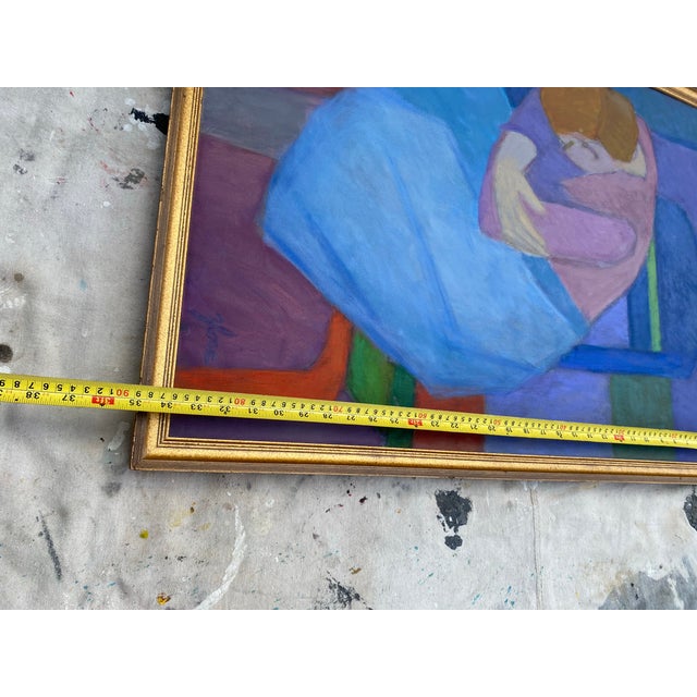 Original Mid 20th Century Figurative Oil Painting by Florence Zlowe (1902-1992) For Sale - Image 11 of 12