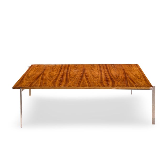 Fritz Hansen Poul Kjærholm for Fritz Hansen Pk61 Mid Century Danish Rosewood Coffee Table For Sale - Image 4 of 5