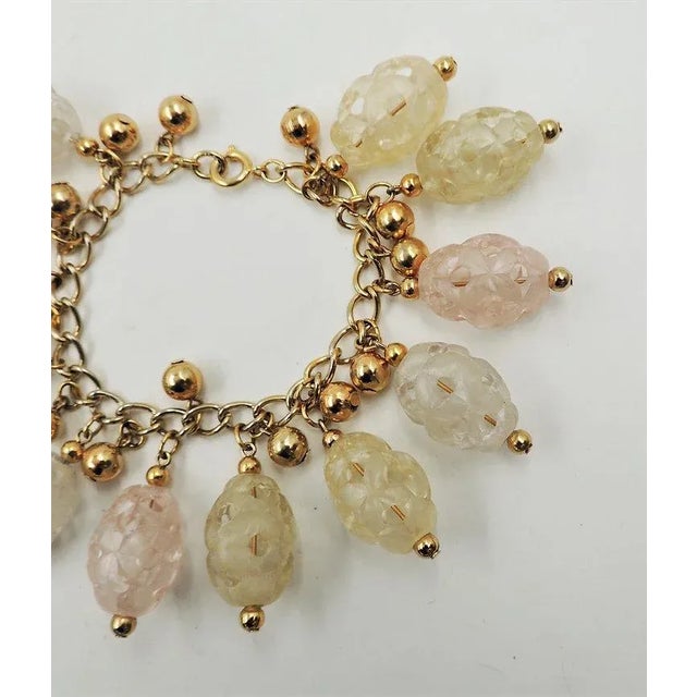 Vintage 1960s Napier Pastel Charm Bracelet For Sale In Philadelphia - Image 6 of 8