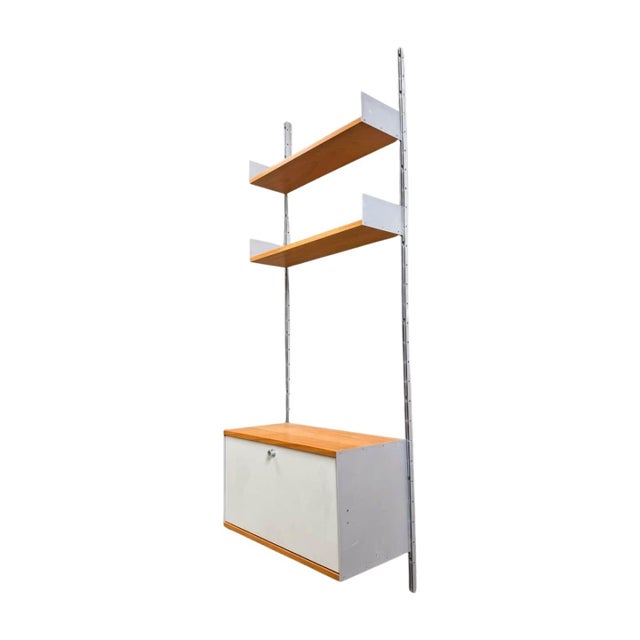 We are offering for sale a beautiful modular wall shelving system by Vitsoe from the 1960s. Designed by Dieter Rams, one...