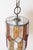 Metal Brutalist Longobard Lantern Pendant in Hammered Glass, Italy, 1960s For Sale - Image 7 of 17