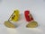 Yellow & Red Brass and Acrylic Glass Table Lamps, 1950s, Set of 2 For Sale - Image 6 of 18