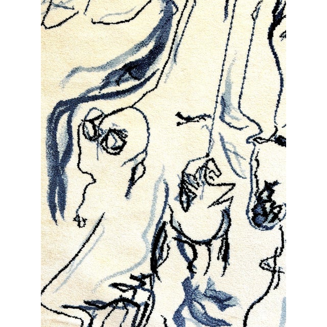 Mid 20th Century Large Scandinavian Abstract Wool Tapestry, by Asger Jorn (CoBrA) circa 1955 For Sale - Image 5 of 10