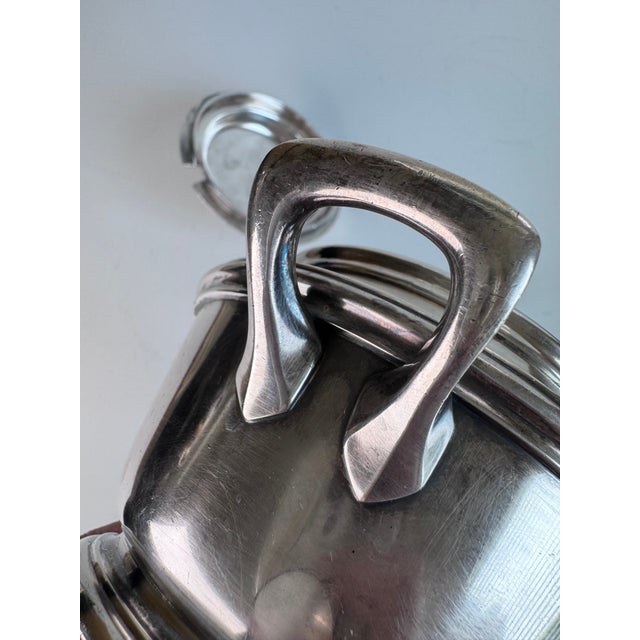 1940s 1940s Mid Century Modern Hotel Silver Serving Bowl For Sale - Image 5 of 8