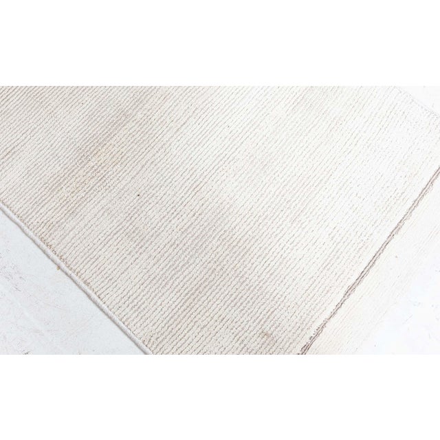 Early 21st Century Modern Beige Hand-Knotted Wool Runner by Doris Leslie Blau For Sale - Image 5 of 8