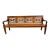 Late 20th Century Hand Carved Teak Decorator Bench. For Sale