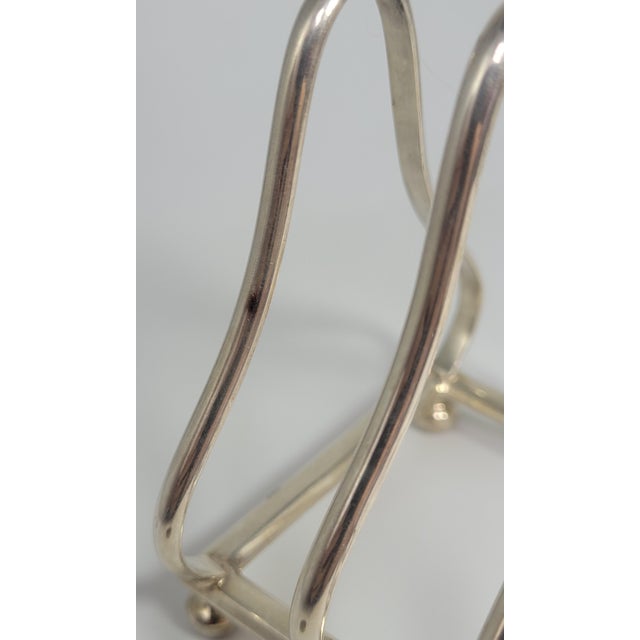 Edwardian English Sheffield Silver Toast Rack, 1900 For Sale - Image 13 of 14