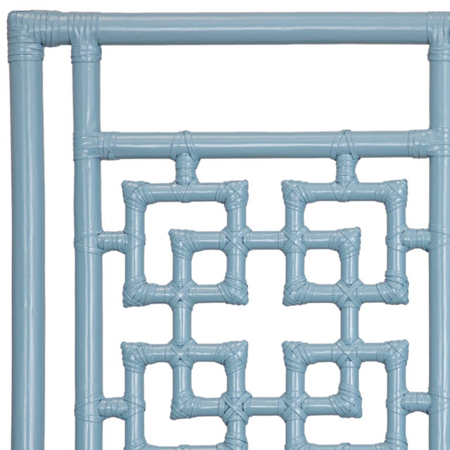 David Francis Palm Springs Standard Bed King, Pool Blue For Sale - Image 4 of 6