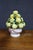 Yellow Italian Ceramic Apple Fruit Centerpiece on Pedestal For Sale - Image 8 of 8