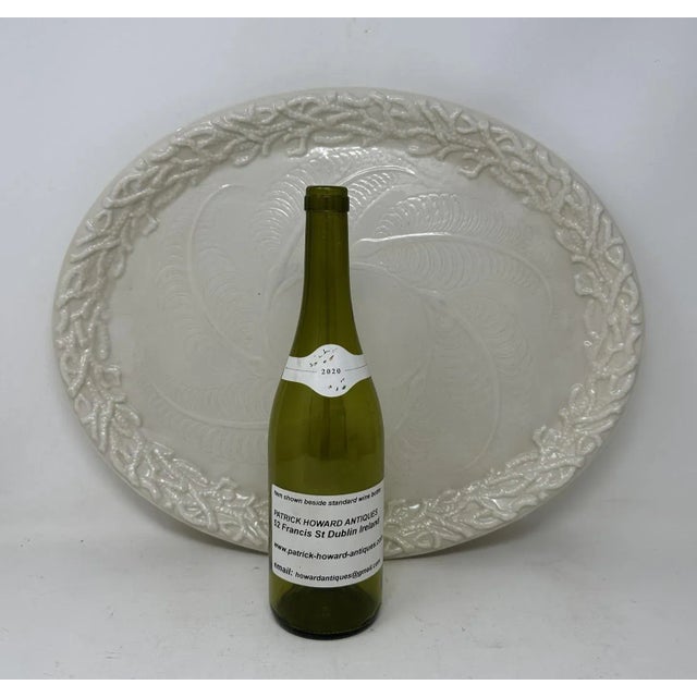 Antique Irish Belleek Porcelain Echinus Tray Centerpiece Black Mark Ireland 1891 For Sale - Image 9 of 9