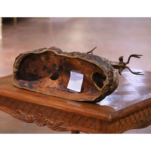 Early 20th Century French Bronze Stag Fight Composition by Thomas F. Cartier For Sale - Image 9 of 10