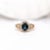 1.5ct Oval Blue Sapphire Ring with Earth Mined Diamonds in Solid 14k Gold Size 6.75 For Sale - Image 10 of 10