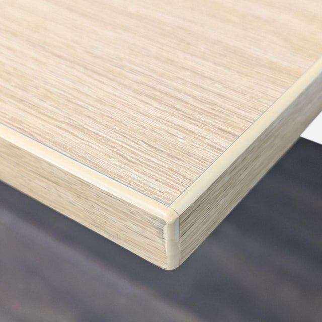 2010s Bernhardt Yuno Modern Minimalist Wood Laminate and Metal Desk For Sale - Image 5 of 7