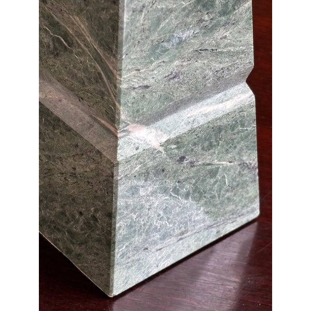 10" Neoclassical Style Green Marble Obelisk For Sale - Image 11 of 17