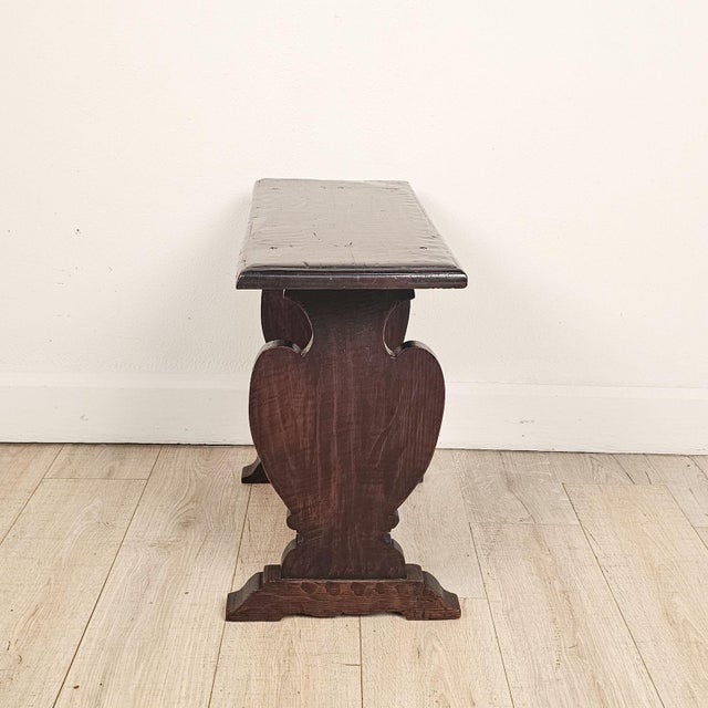Baroque Rustic Baroque Italian Walnut Side Table, 18th Century For Sale - Image 3 of 5