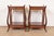 English Maslow Freen French Regency Louis XVI Carved Mahogany Nightstands, Newly Refinished For Sale - Image 3 of 14
