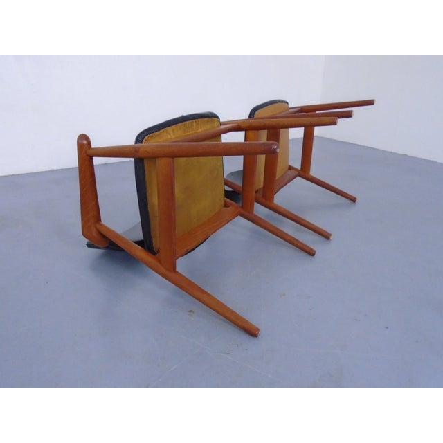 Black Danish GM 11 Teak Armchairs by Svend Aage Eriksen of Glostrup, 1960s, Set of 2 For Sale - Image 8 of 10