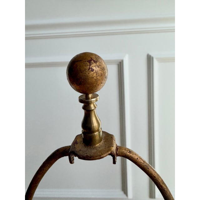 Wood Vintage Hand-Carved Italian Parcel-Gilt Neoclassical Greek Key Urn Lamps With Original Parchment Shades - Pair For Sale - Image 7 of 11
