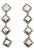 John Hardy Estate Palu Hammered Drop Earrings 2" Silver DETAILS Palu Hammered CollectionStyle: 4 Square DropEarrings:...