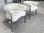 1970s 1970s Italian Aluminum & Shearling Three-Legged Side Chairs - a Pair For Sale - Image 5 of 11