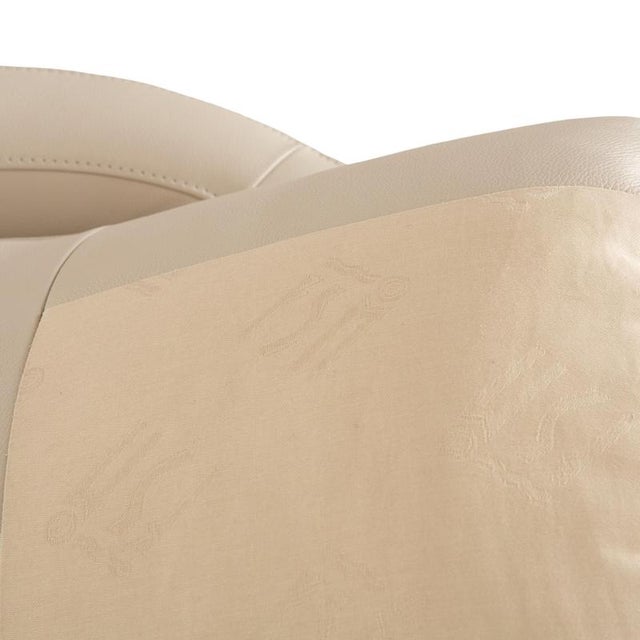 FSM Sesame Leather Armchair For Sale - Image 6 of 11