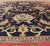 Antique Persian Sultanabad Carpet in Navy Blue Background and Rose Red Border 10'5 X 13' For Sale In Atlanta - Image 6 of 18
