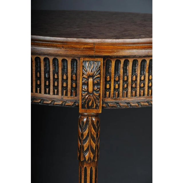 Louis XVI French Beechwood Side Table For Sale - Image 6 of 10