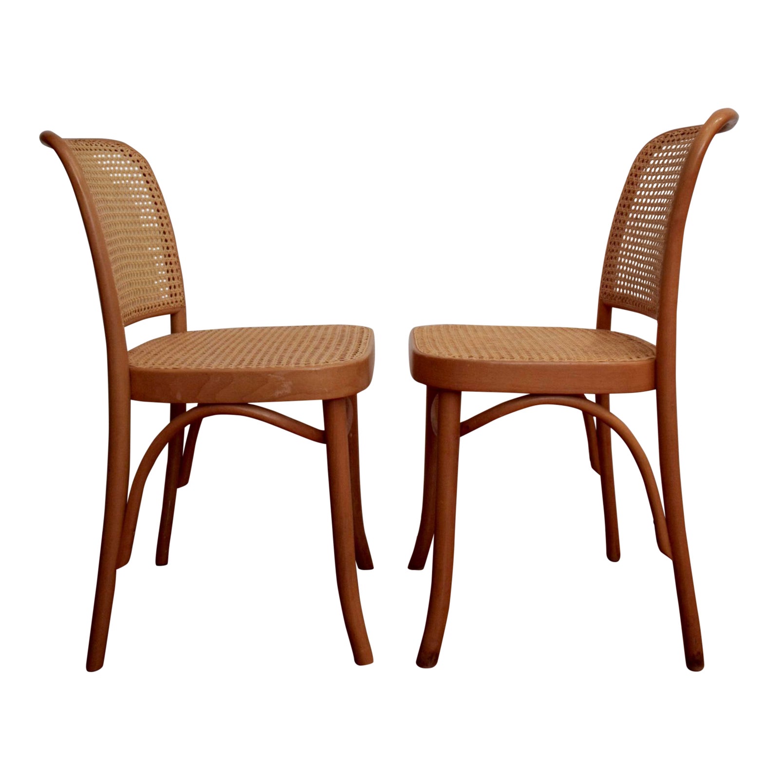 Josef Hoffmann Prague 811 Bentwood Thonet Chairs, a Pair ...