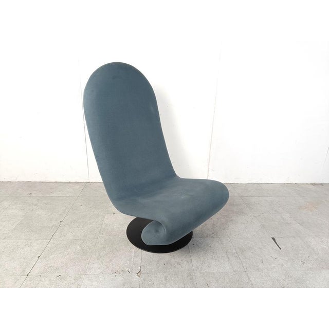 1-2-3 High Back Chairs attributed to Verner Panton for Fritz Hansen, 1973, Set of 2 For Sale - Image 11 of 14