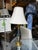 1970s Vintage Gold and Black Stone Table Lamp For Sale - Image 5 of 5