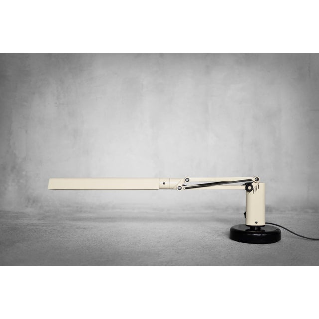 Vintage Scandianavian Beige Plastic Table Lamp by Tom Ahlström & Hans Ehrich for Fagerhults, 1975 For Sale - Image 11 of 17