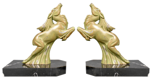 Pair of Art Deco Ibex Bookends, 1930s