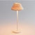 The White Metal With Linen Shade 14" Tall Alluna Cordless LED Lamp This LED portable lamp is made to effortlessly go...